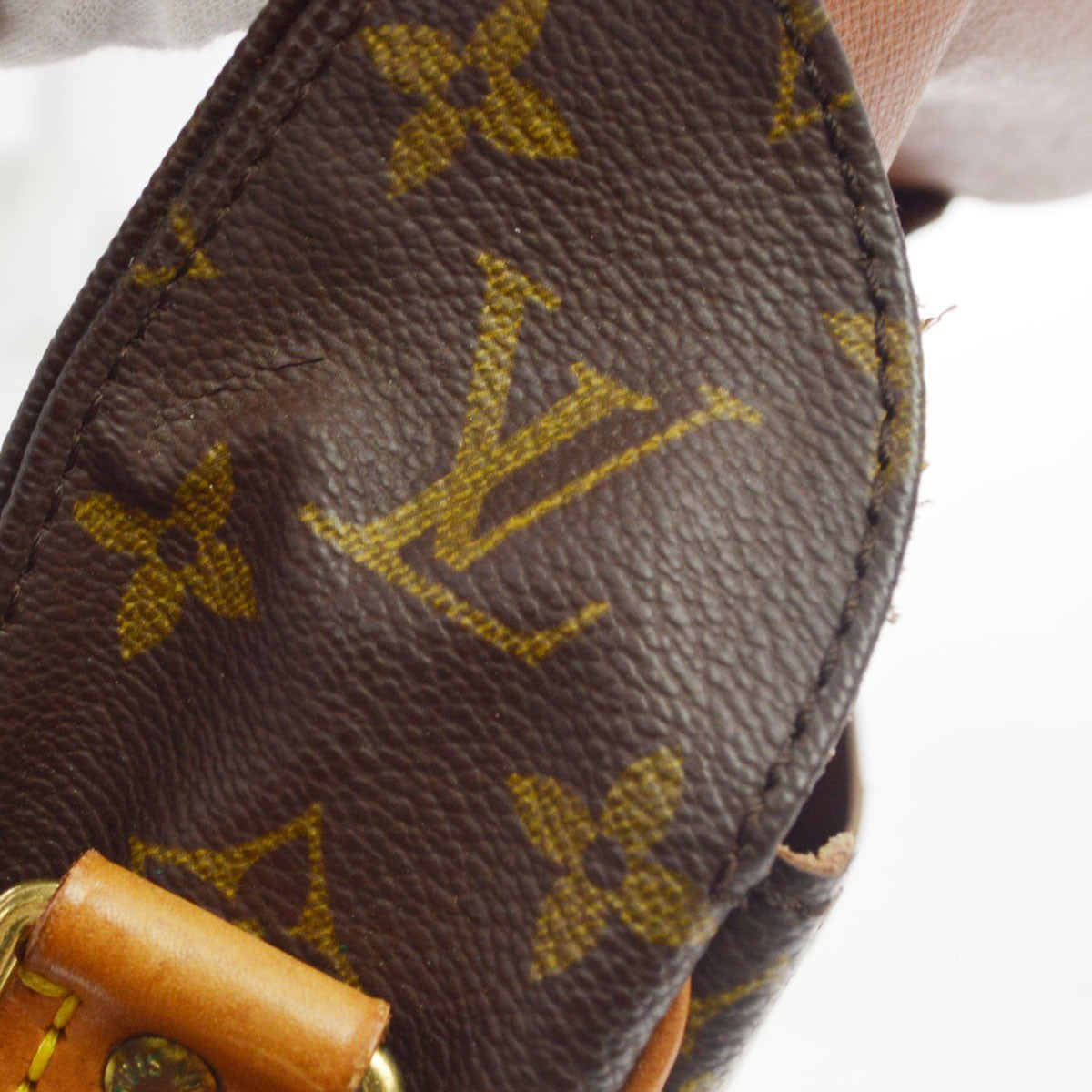 Louis Vuitton Cartouchiere Monogram Canvas Brown Canvas Handbag (Pre-Owned)