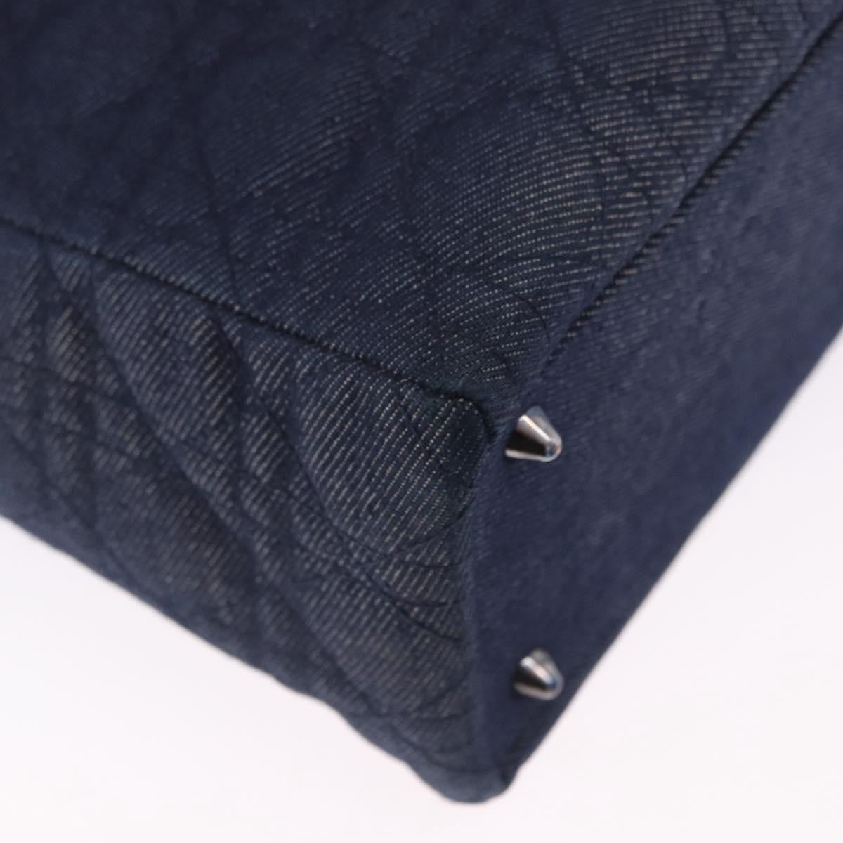 Christian Dior Lady Dior Denim Blue Denim_Jeans Handbag (Pre-Owned)