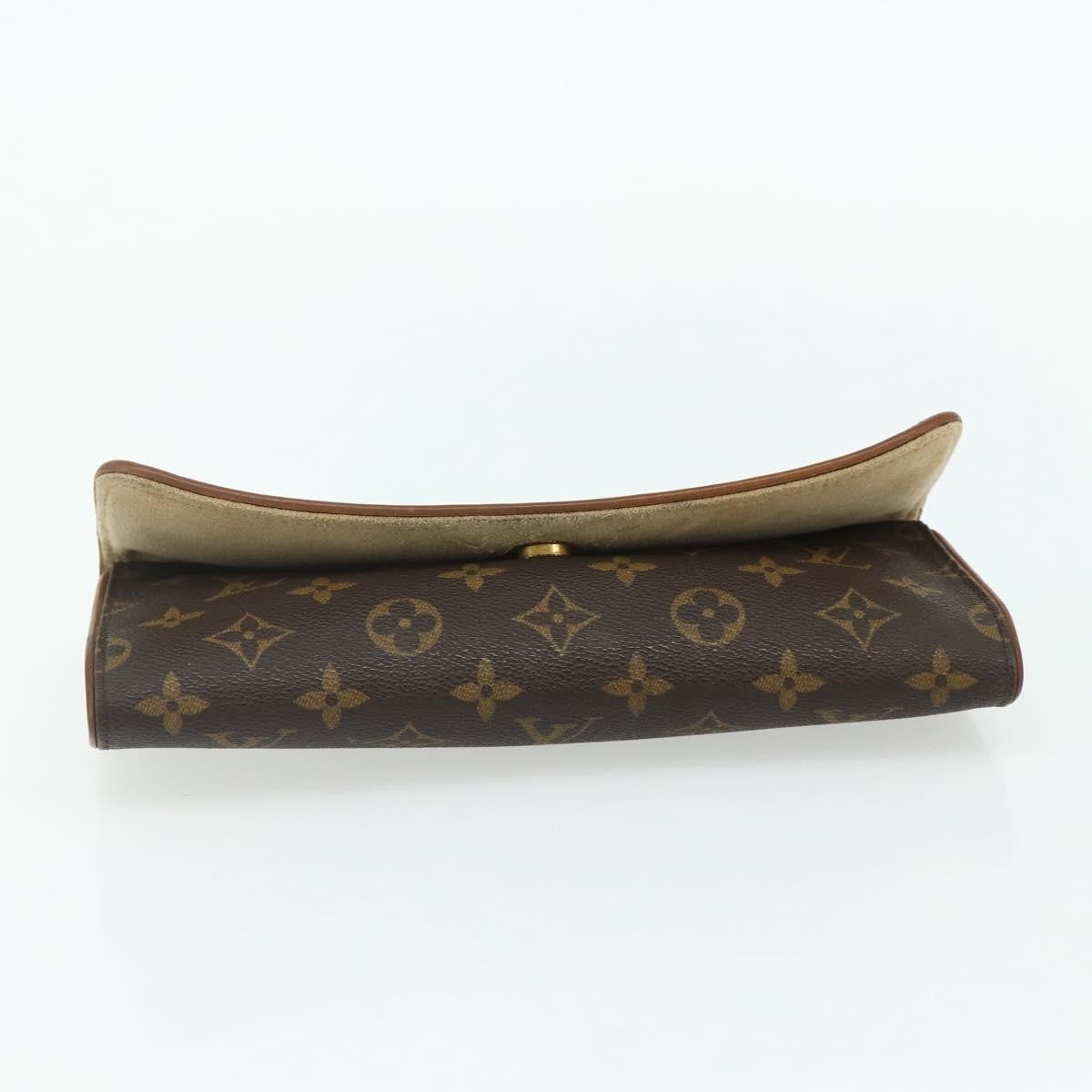 Louis Vuitton Twin Monogram Canvas Brown Canvas Clutche & Pouche Bag (Pre-Owned)