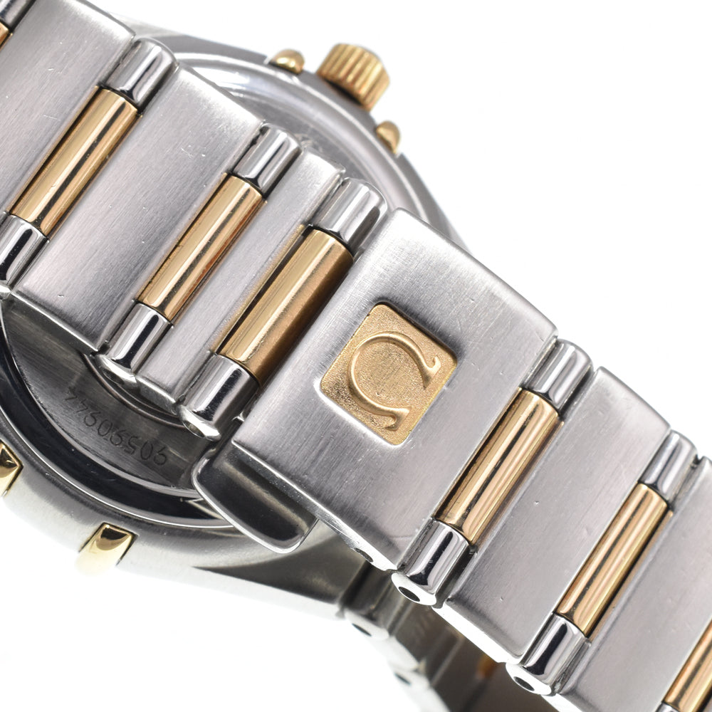 Omega Constellation Quartz Stainless Steel And Yellow Gold With Diamond Bezel And Markers And Mother Of Pearl Watch (Pre-Owned)