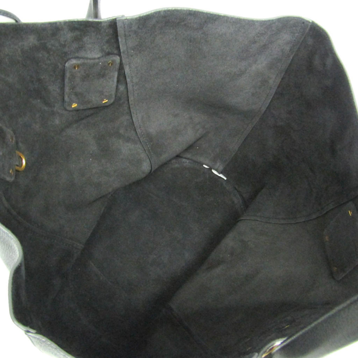 Bottega Veneta Basket Leather Black Leather Tote Bag Bag (Pre-Owned)