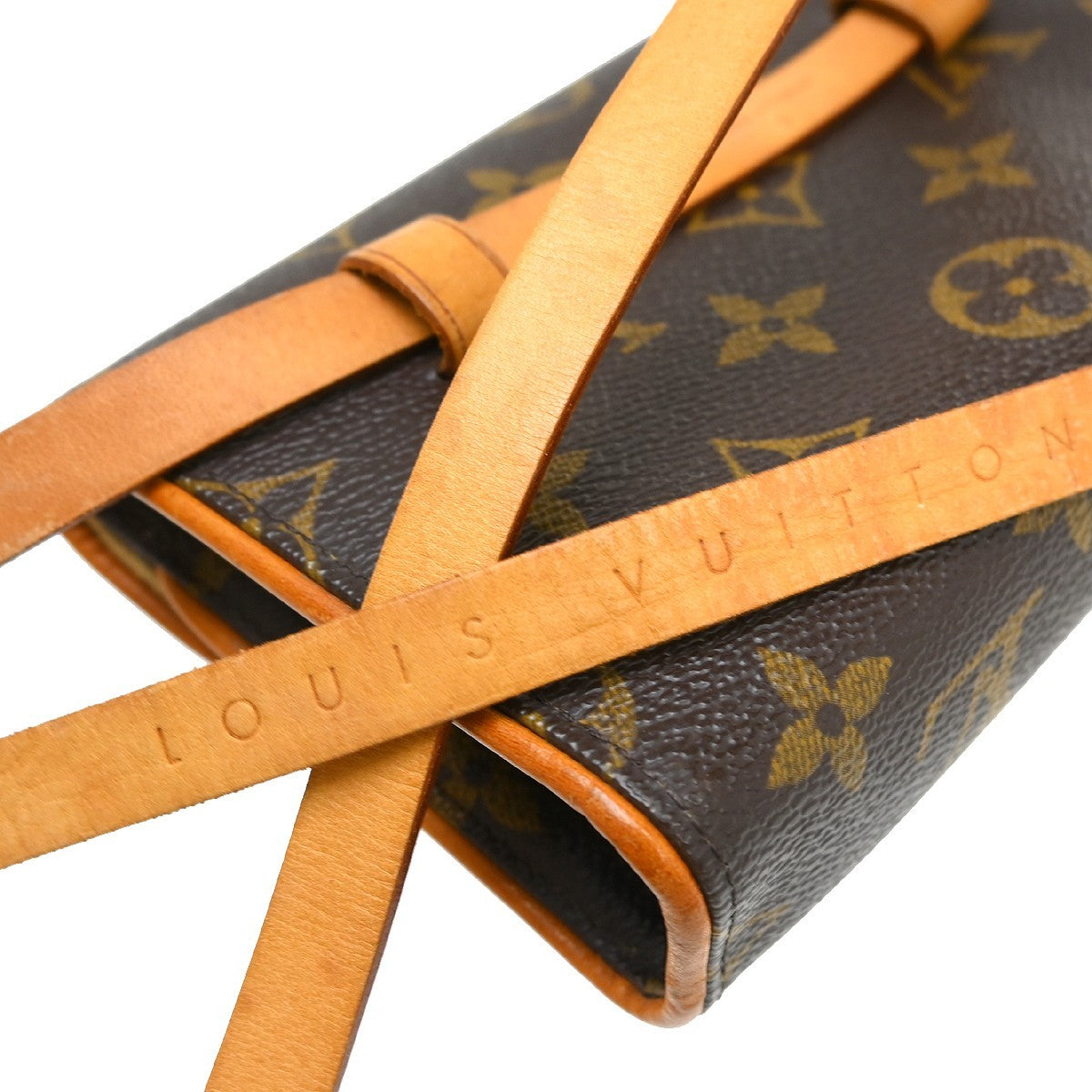 Louis Vuitton Florentine Monogram Brown Canvas Clutche & Pouche Bag (Pre-Owned)