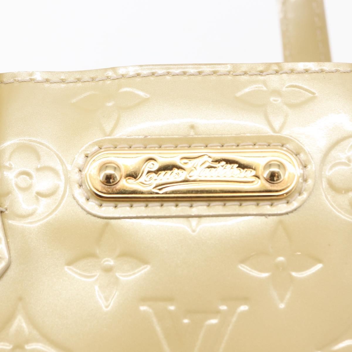Louis Vuitton Wilshire Monogram Vernis Beige Patent_Leather Handbag (Pre-Owned)