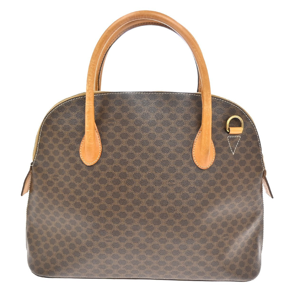 Celine Macadam Macadam With Leather Brown Pvc Handbag (Pre-Owned)