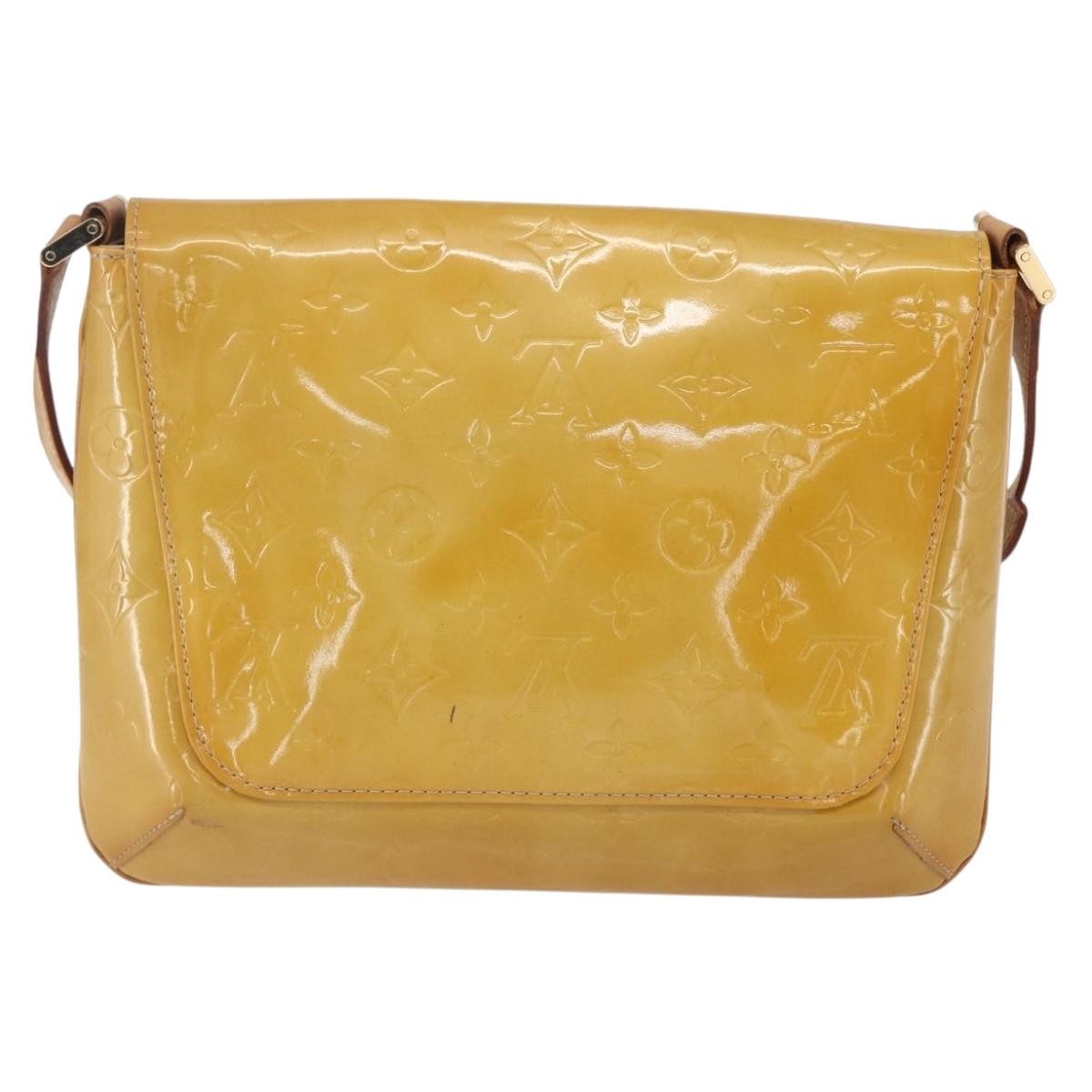 Louis Vuitton Thompson Street Monogram Vernis Beige Patent_Leather Shoulder Bag Bag (Pre-Owned)