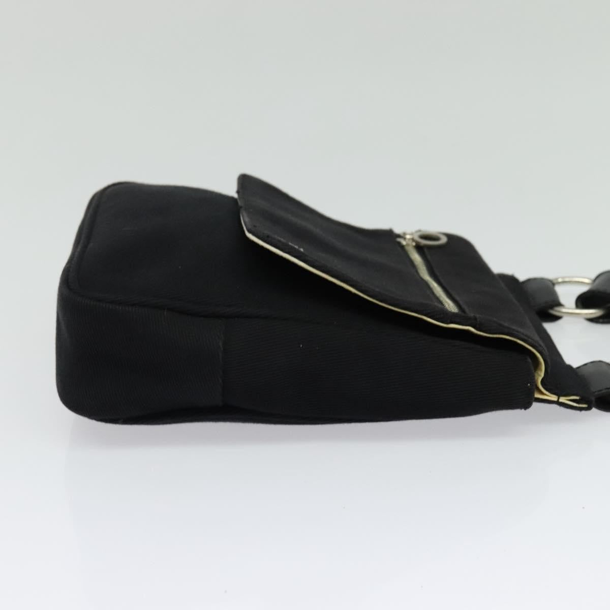 Burberry Blue Label Canvas Black Canvas Shoulder Bag Bag (Pre-Owned)