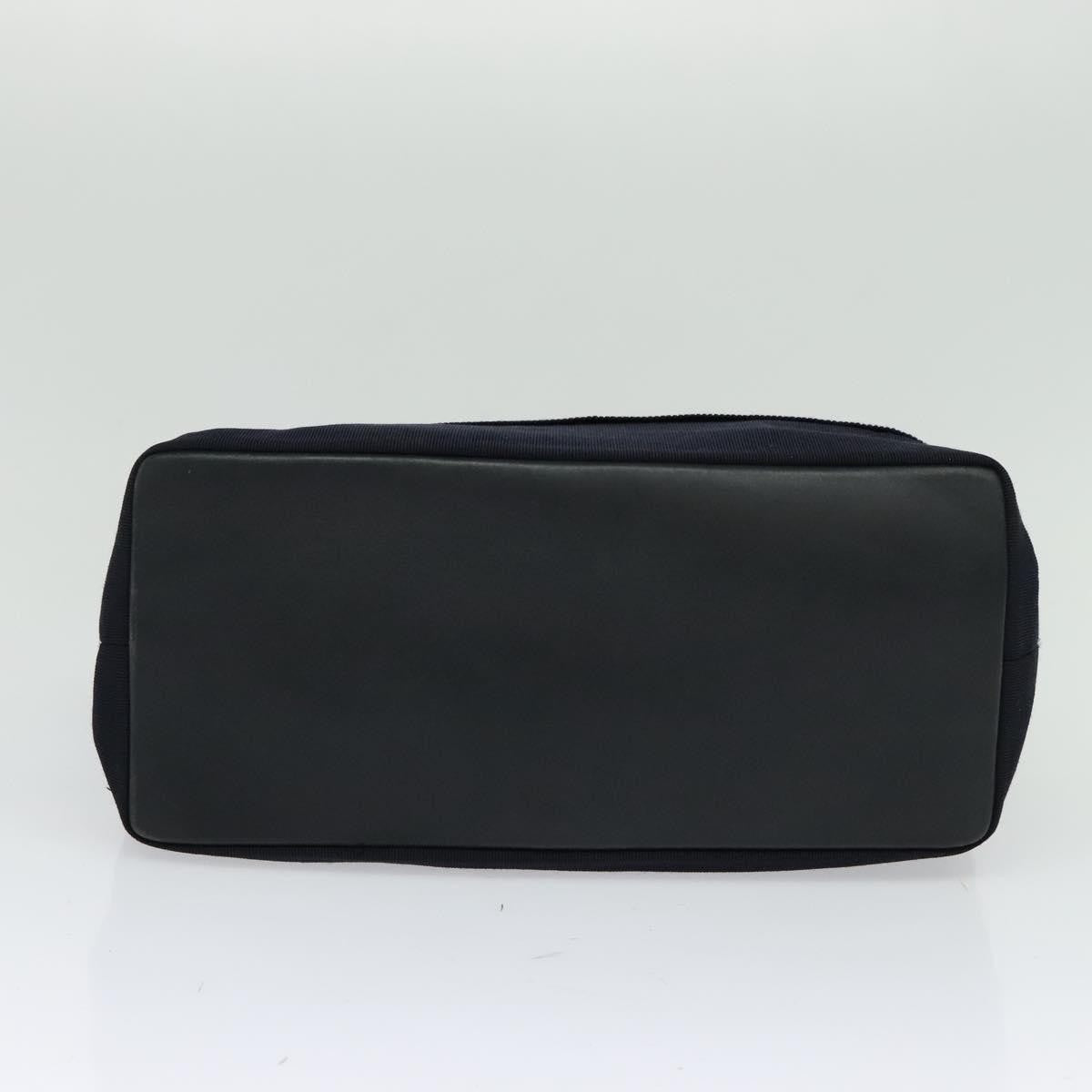Salvatore Ferragamo Vala Canvas Navy Canvas Shoulder Bag Bag (Pre-Owned)