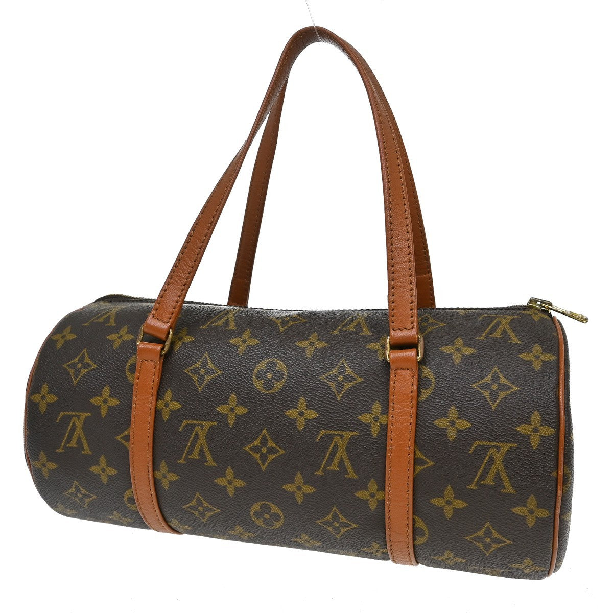 Louis Vuitton Papillon Monogram Brown Canvas Handbag (Pre-Owned)