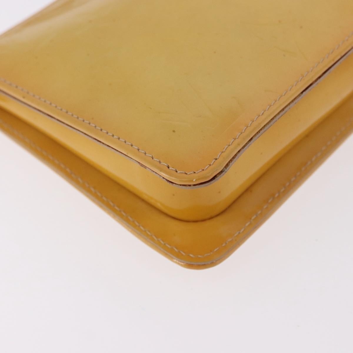 Louis Vuitton Lexington Pochette Patent Leather Beige Patent_Leather Clutche & Pouche Bag (Pre-Owned)