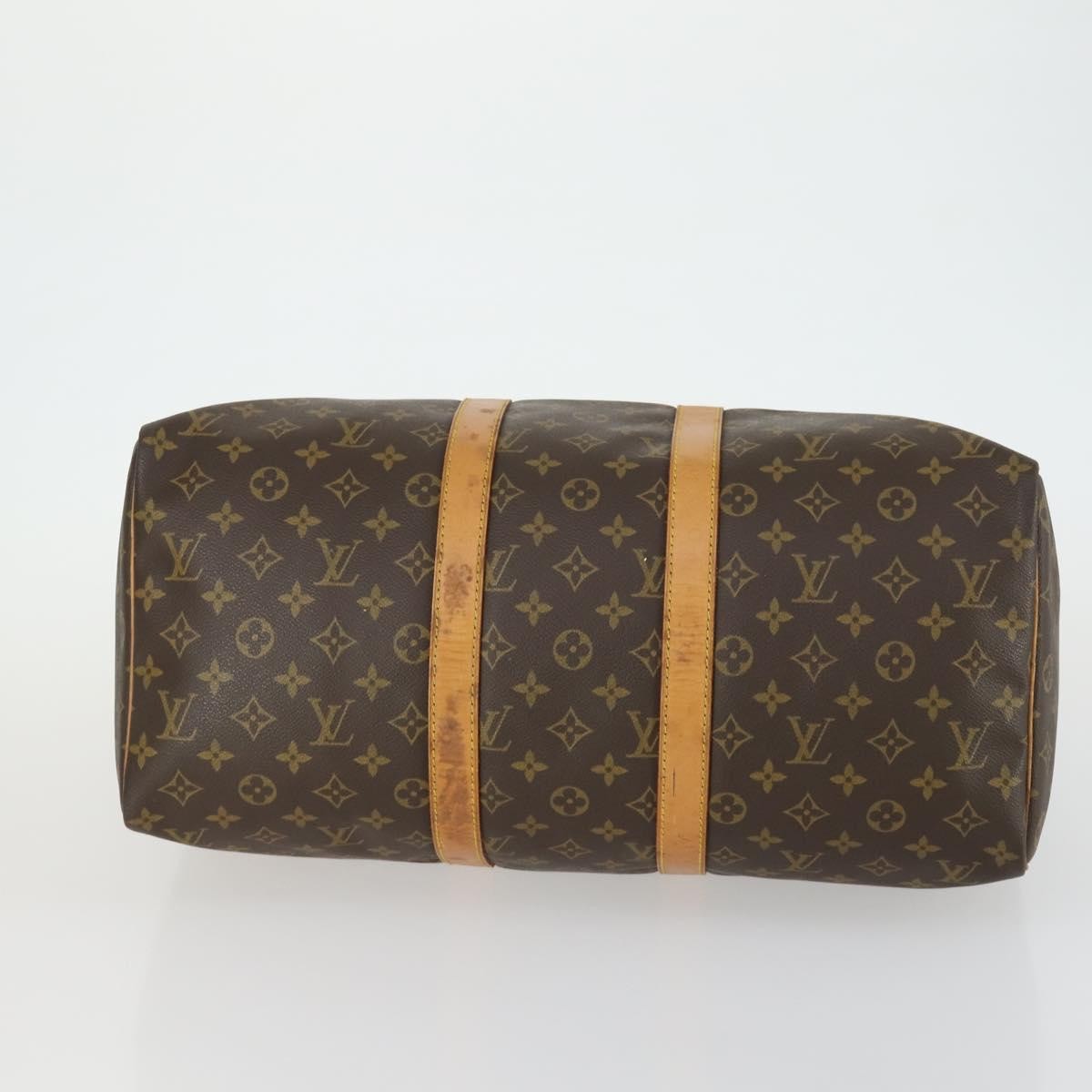 Louis Vuitton Keepall Monogram Canvas Brown Canvas Travel Bag Bag (Pre-Owned)