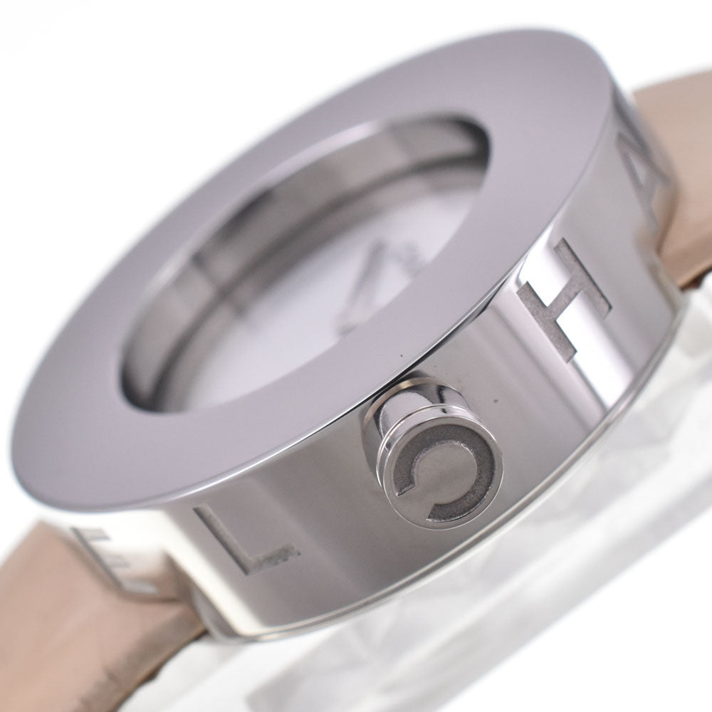 Chanel La Ronde Quartz Stainless Steel And Patent Watch (Pre-Owned)