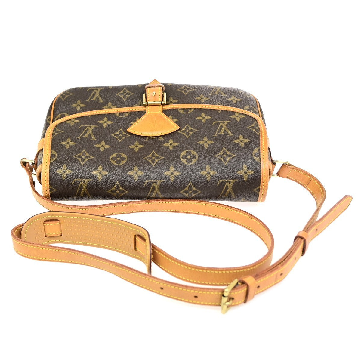 Louis Vuitton Sologne Monogram Canvas Brown Canvas Shoulder Bag Bag (Pre-Owned)
