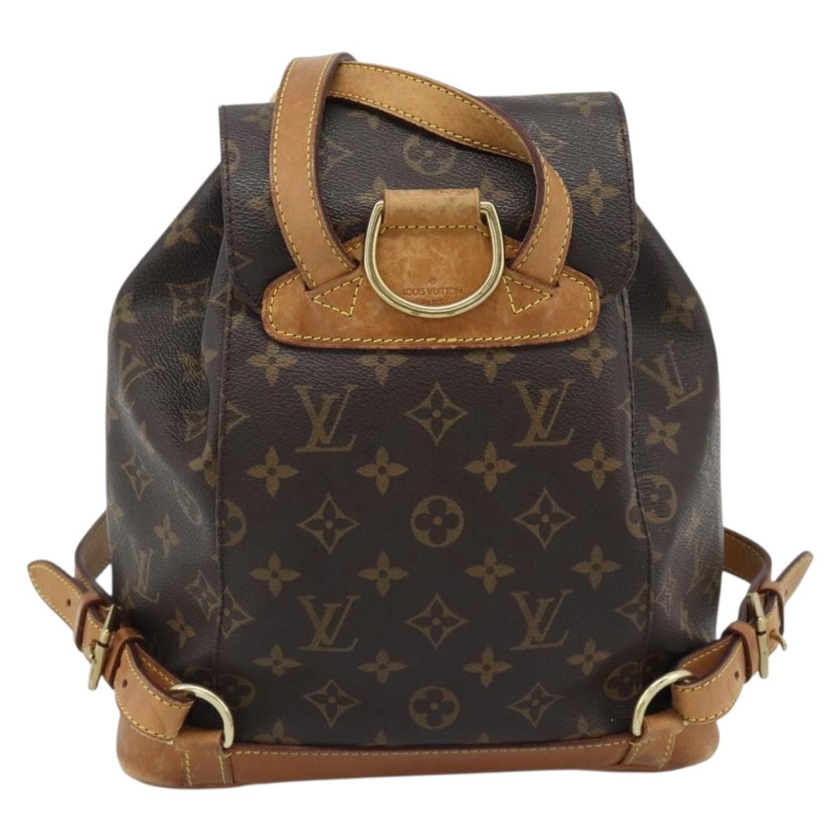 Louis Vuitton Vintage Montsouris Monogram Canvas Brown Canvas Backpack Bag (Pre-Owned)