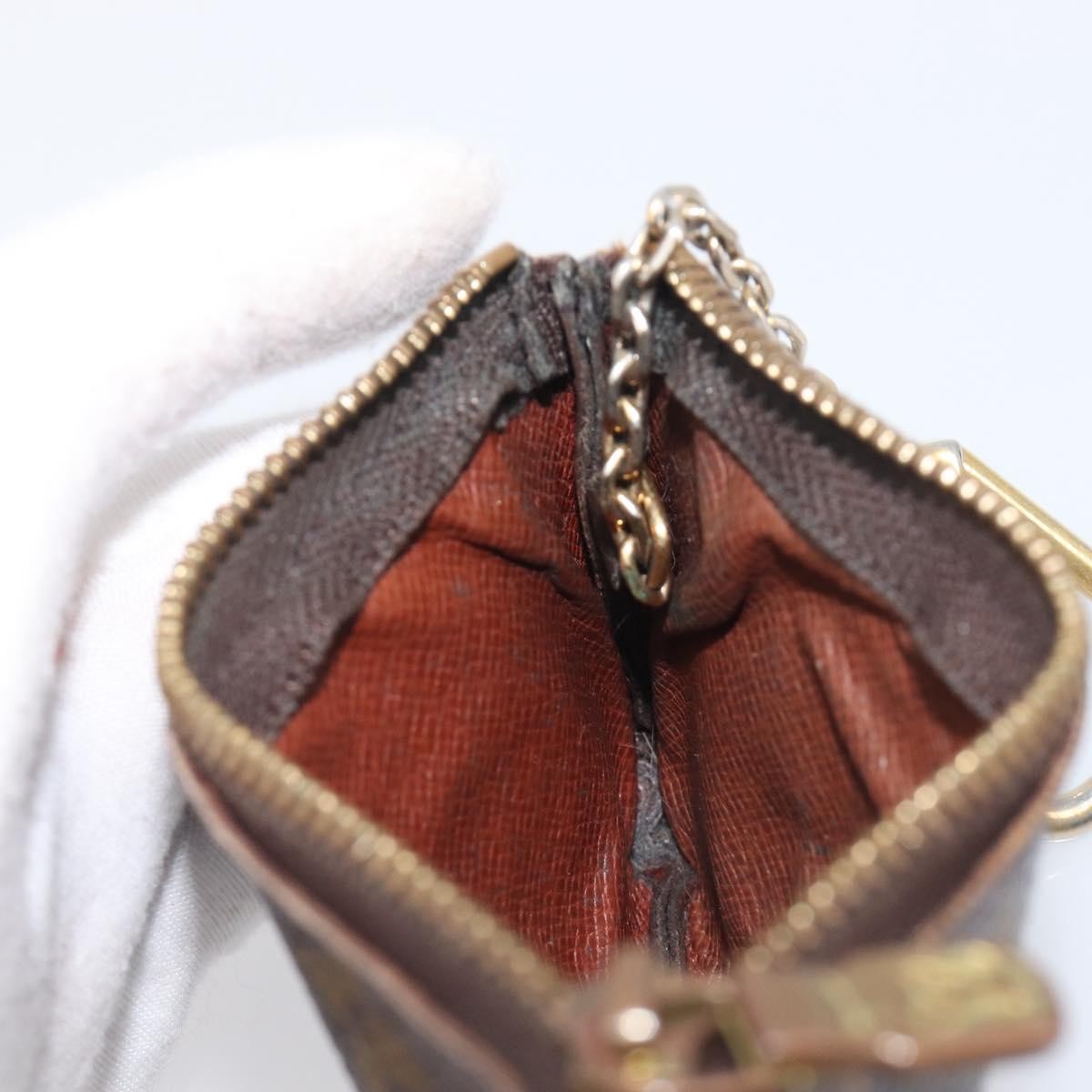 Louis Vuitton Pochette Clés Monogram Canvas Brown Canvas Wallets Accessory (Pre-Owned)