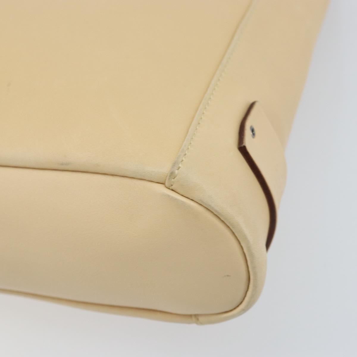 Gucci Vintage Leather Beige Leather Shoulder Bag Bag (Pre-Owned)