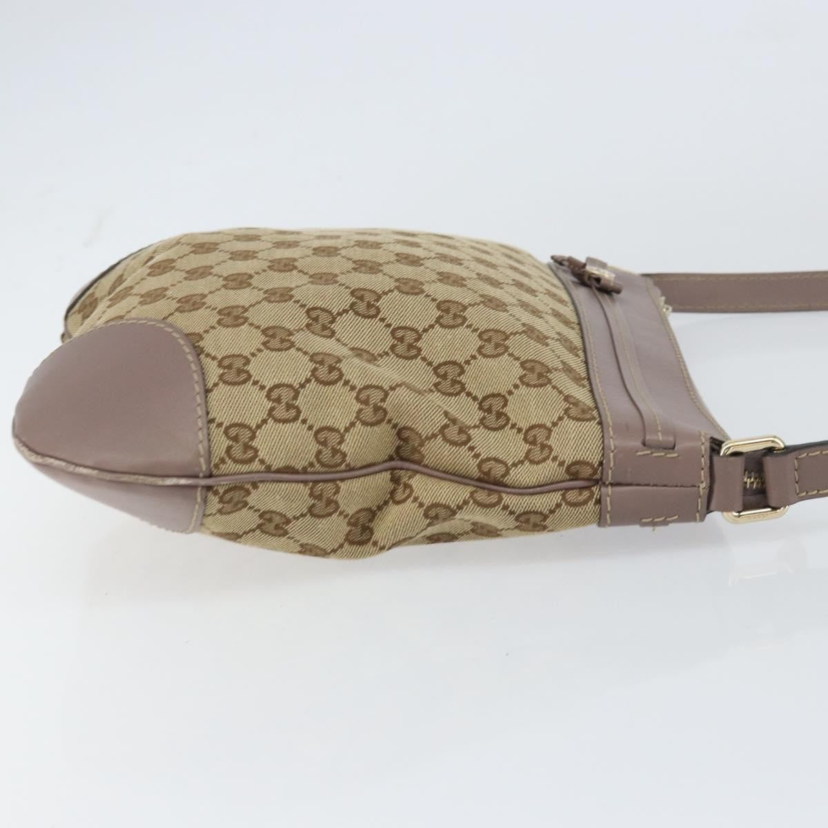 Gucci Mayfair Messenger Gg Canvas And Leather Beige Canvas Shoulder Bag Bag (Pre-Owned)