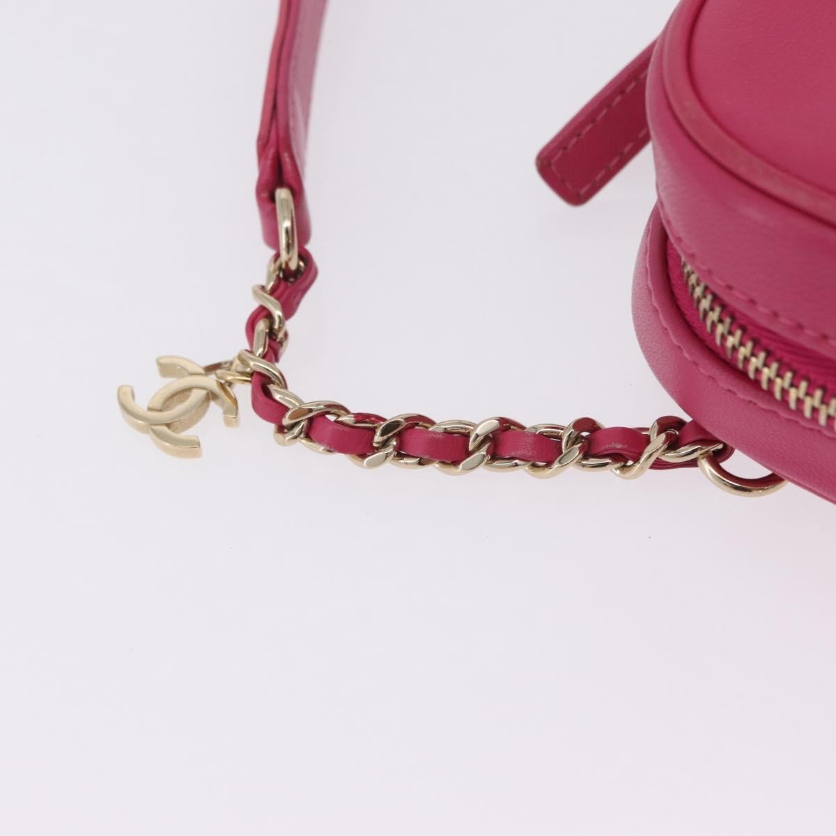 Chanel Cc Mania Camera Lambskin Pink Leather Handbag (Pre-Owned)