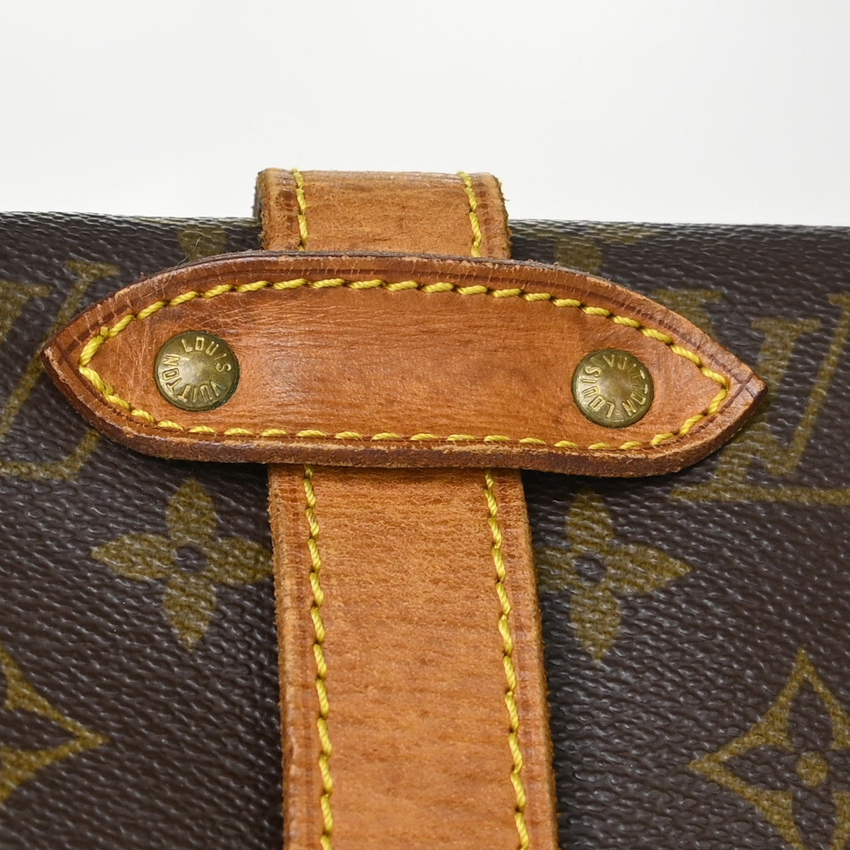 Louis Vuitton Saumur Monogram Canvas Brown Canvas Shoulder Bag Bag (Pre-Owned)