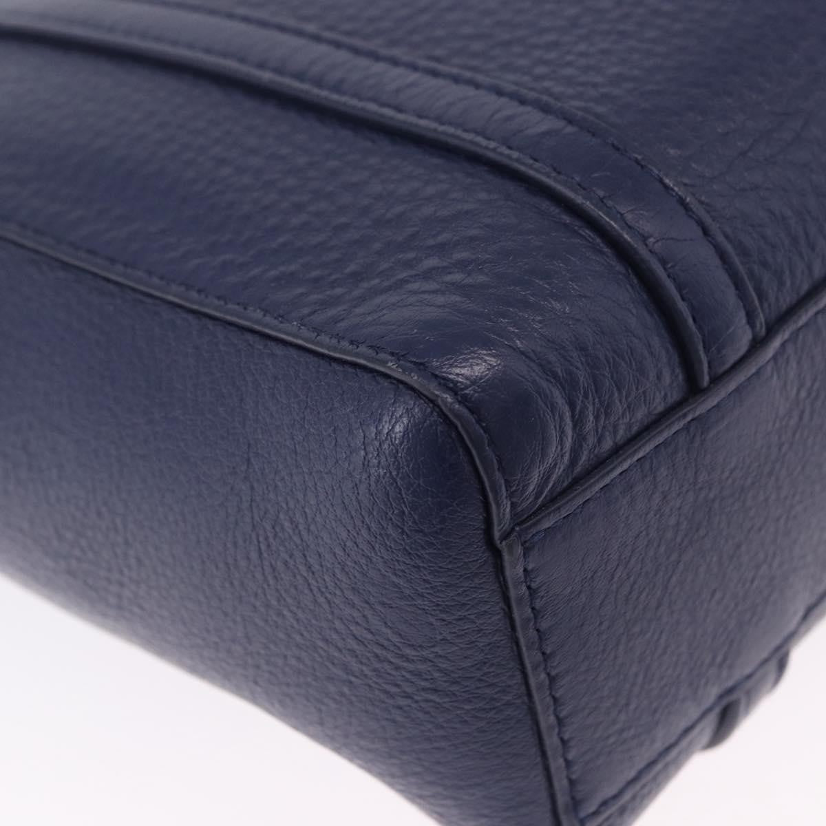 Balenciaga Everyday Tote Leather Navy Leather Tote Bag Bag (Pre-Owned)