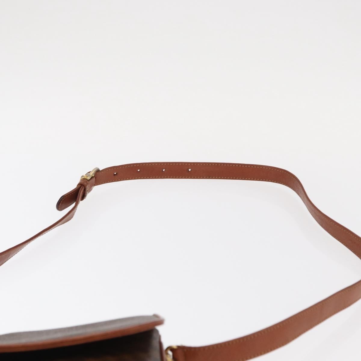 Celine Vintage Canvas Brown Canvas Shoulder Bag Bag (Pre-Owned)