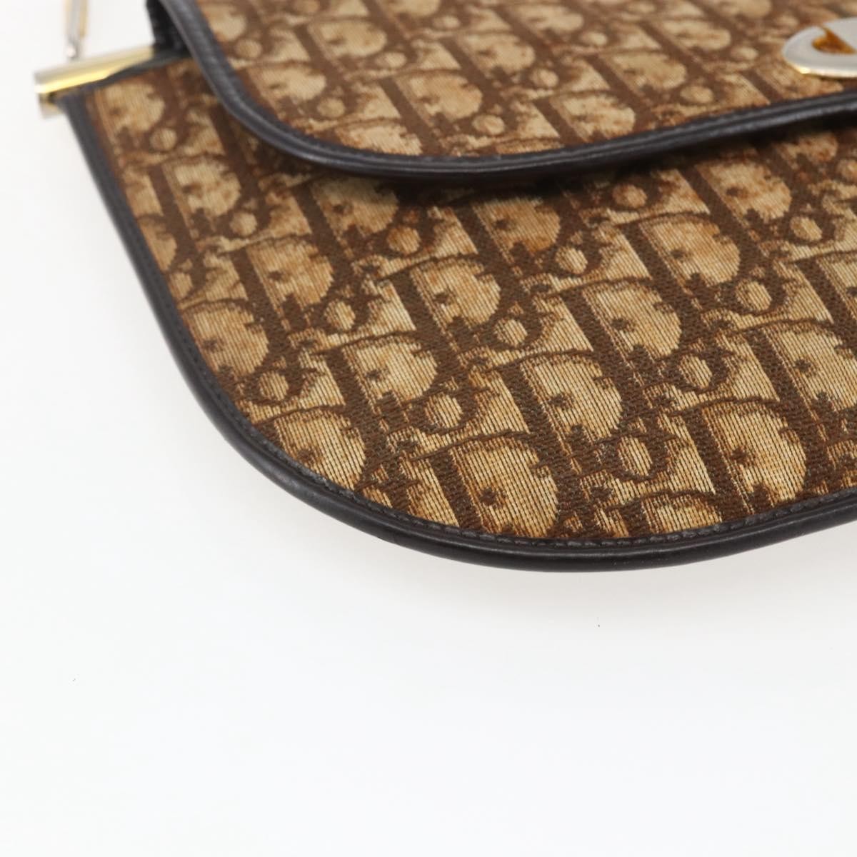 Christian Dior Vintage Trotter Canvas Brown Canvas Shoulder Bag Bag (Pre-Owned)