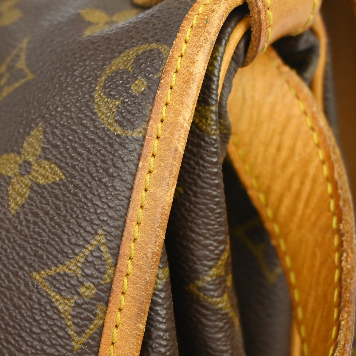 Louis Vuitton Saumur Monogram Canvas Brown Canvas Shoulder Bag Bag (Pre-Owned)