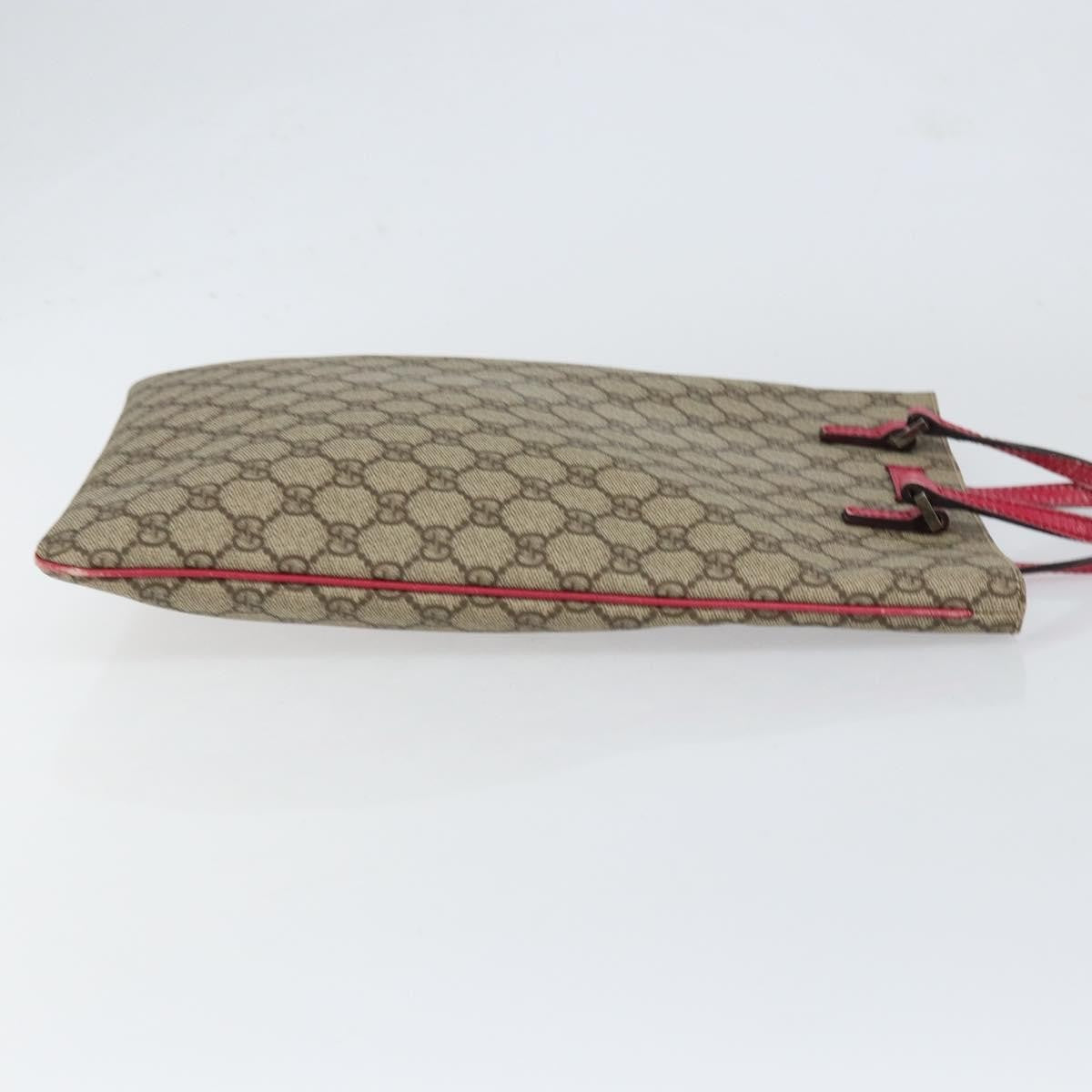 Gucci Joy Plus Flat Gg Coated Canvas Beige Pvc Tote Bag Bag (Pre-Owned)