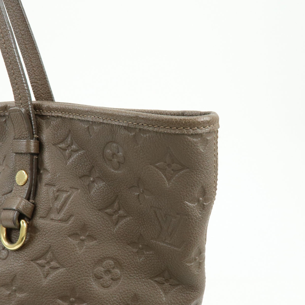 Louis Vuitton Citadine Monogram Empreinte Leather Brown Leather Handbag (Pre-Owned)
