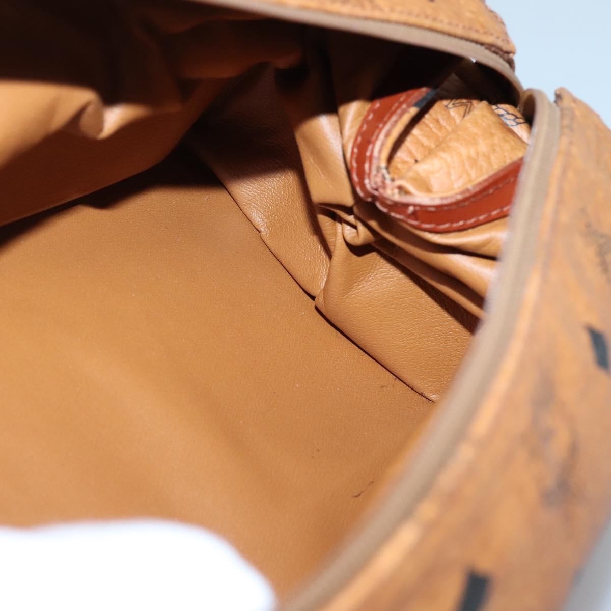 MCM Visetos Pvc Brown Pvc Clutche & Pouche Bag (Pre-Owned)