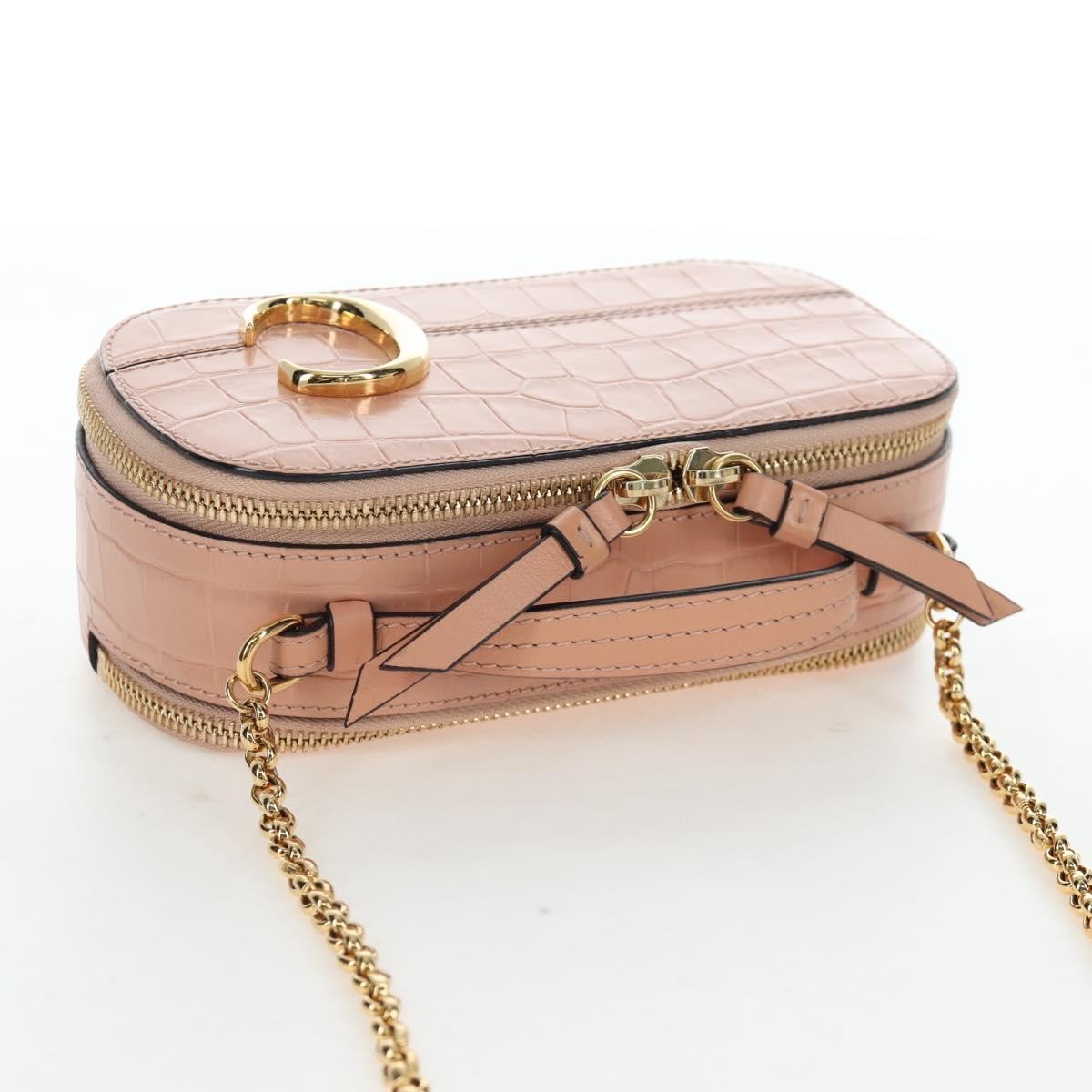 Chloe C Vanity Leather Pink Leather Handbag (Pre-Owned)