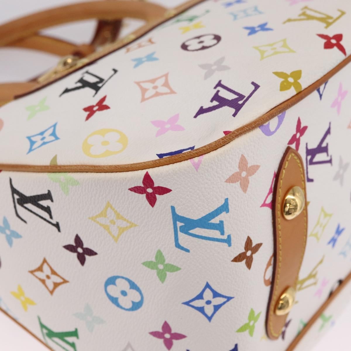 Louis Vuitton Rita Monogram Multicolor White Canvas Handbag (Pre-Owned)