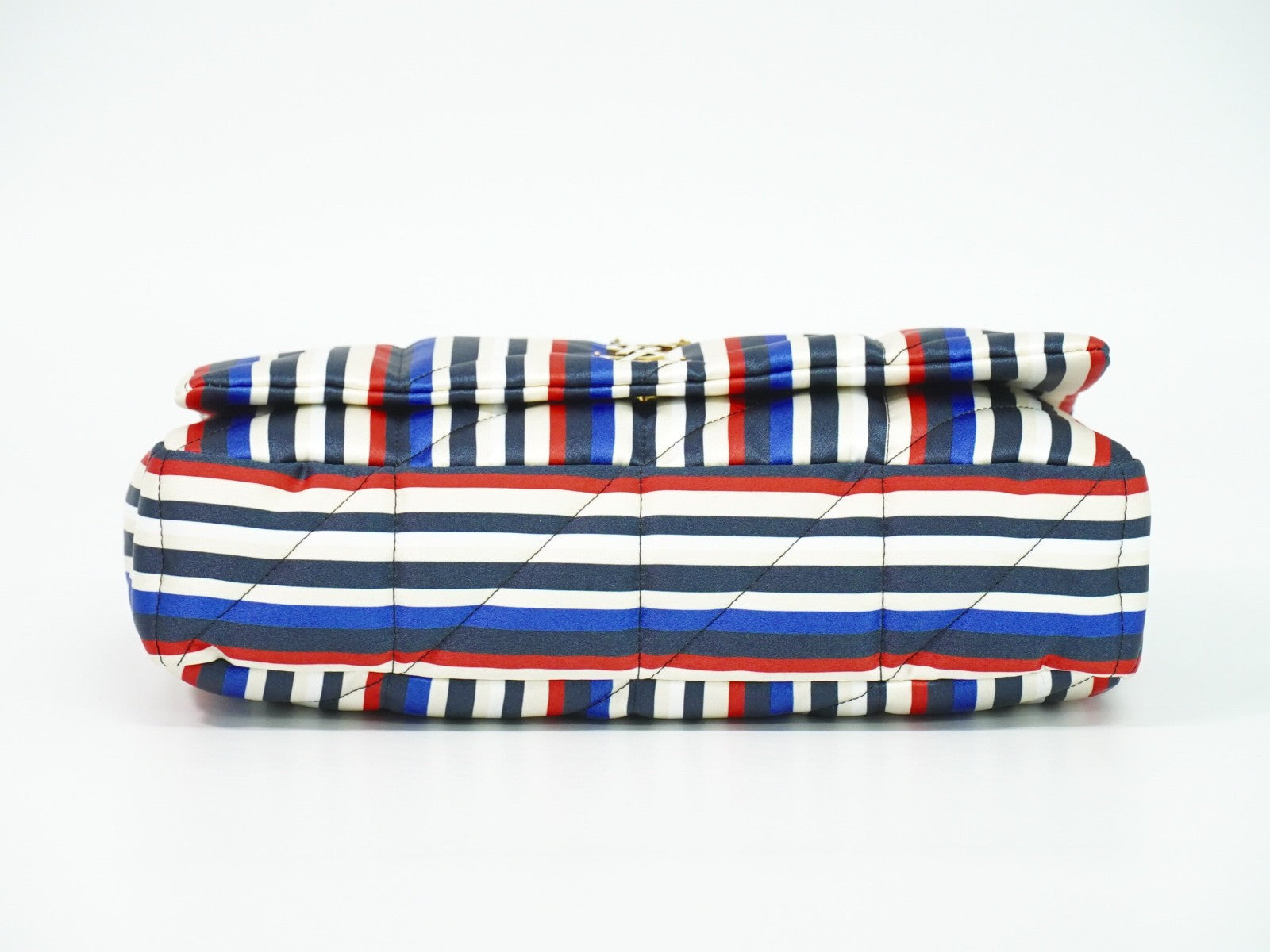 Saint Laurent Jamie Flap Quilted Printed Silk Multicolour Silk Shoulder Bag Bag (Pre-Owned)