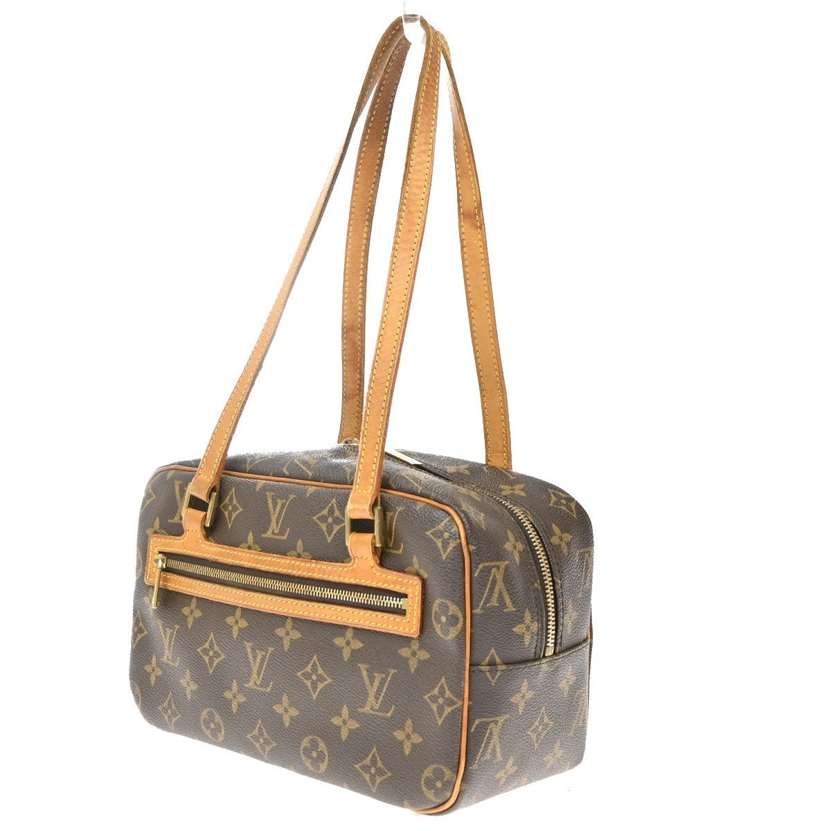 Louis Vuitton Cite Monogram Canvas Brown Canvas Handbag (Pre-Owned)
