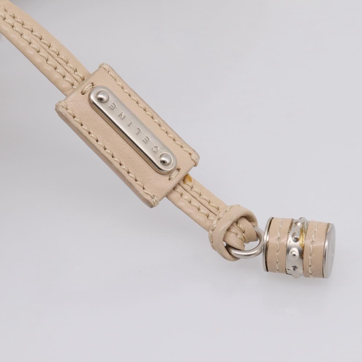 Celine Bittersweet Leather Beige Leather Handbag (Pre-Owned)