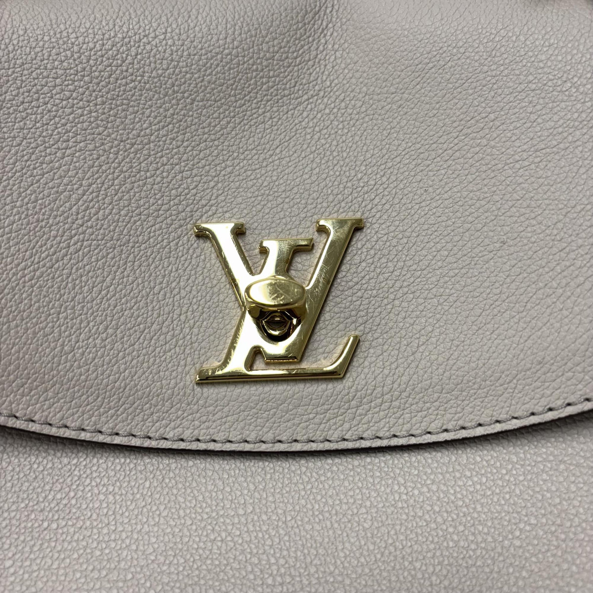 Louis Vuitton Lockme Ever Leather Beige Leather Handbag (Pre-Owned)