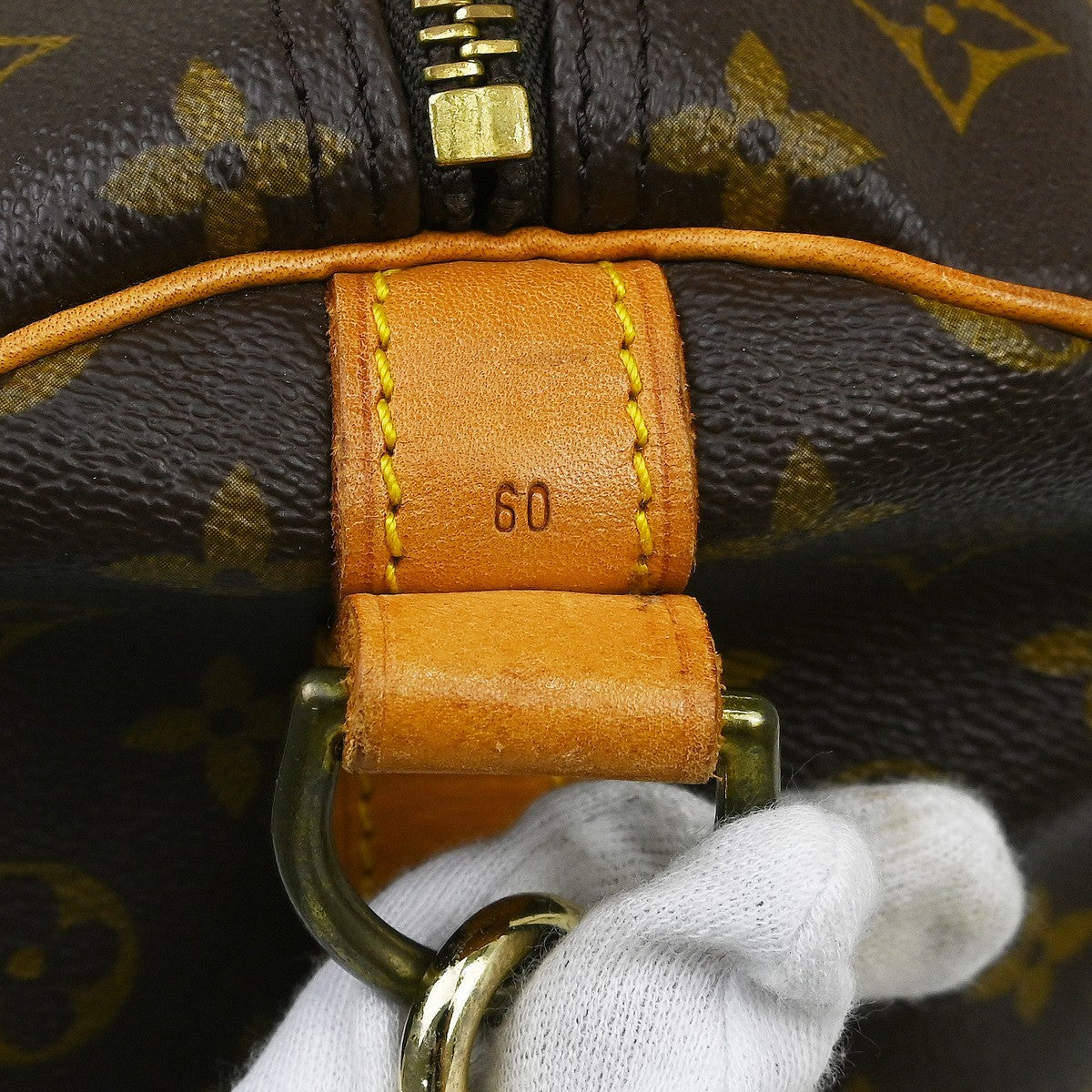 Louis Vuitton Keepall Bandouliere Monogram Canvas Brown Canvas Travel Bag Bag (Pre-Owned)