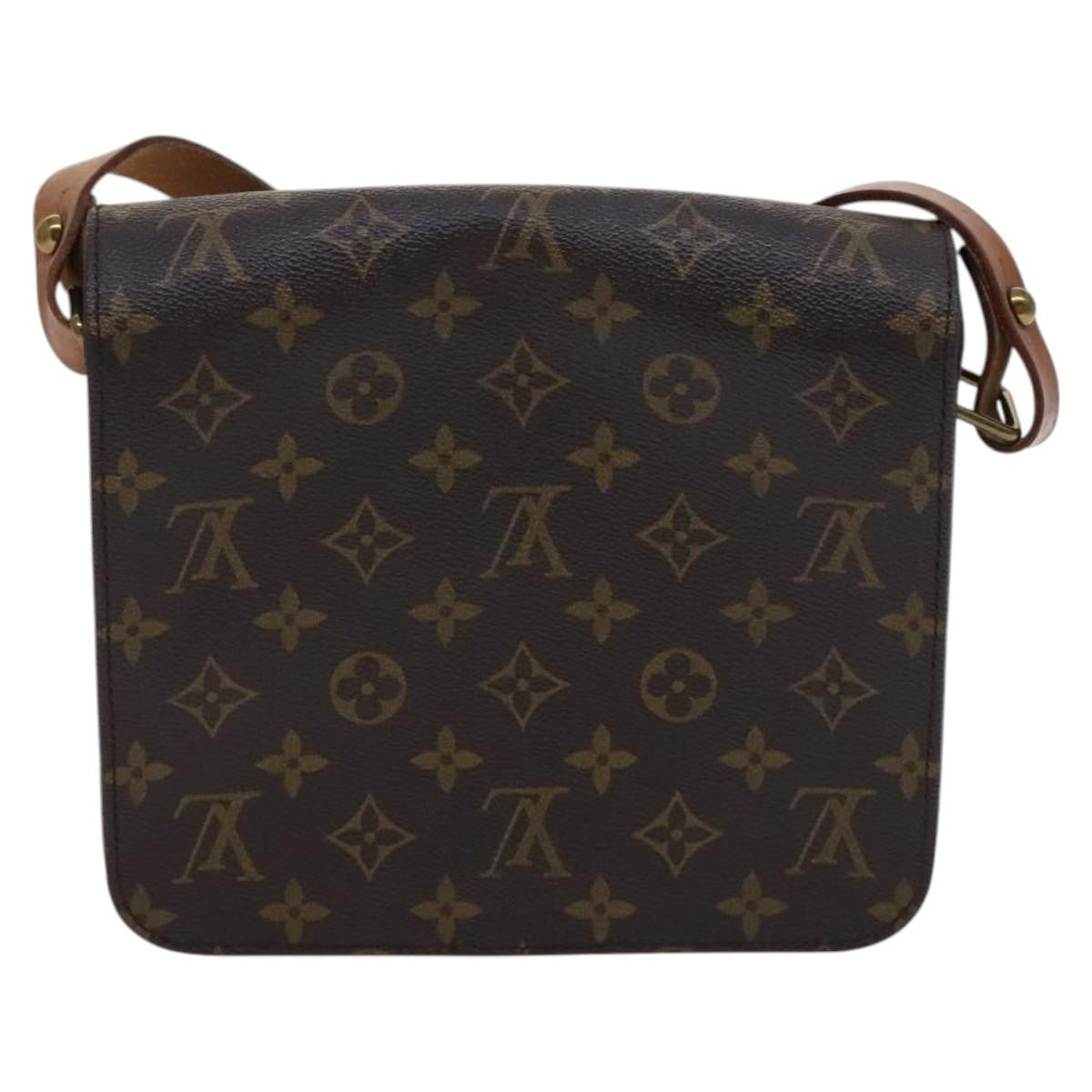 Louis Vuitton Cartouchiere Monogram Canvas Brown Canvas Shoulder Bag Bag (Pre-Owned)