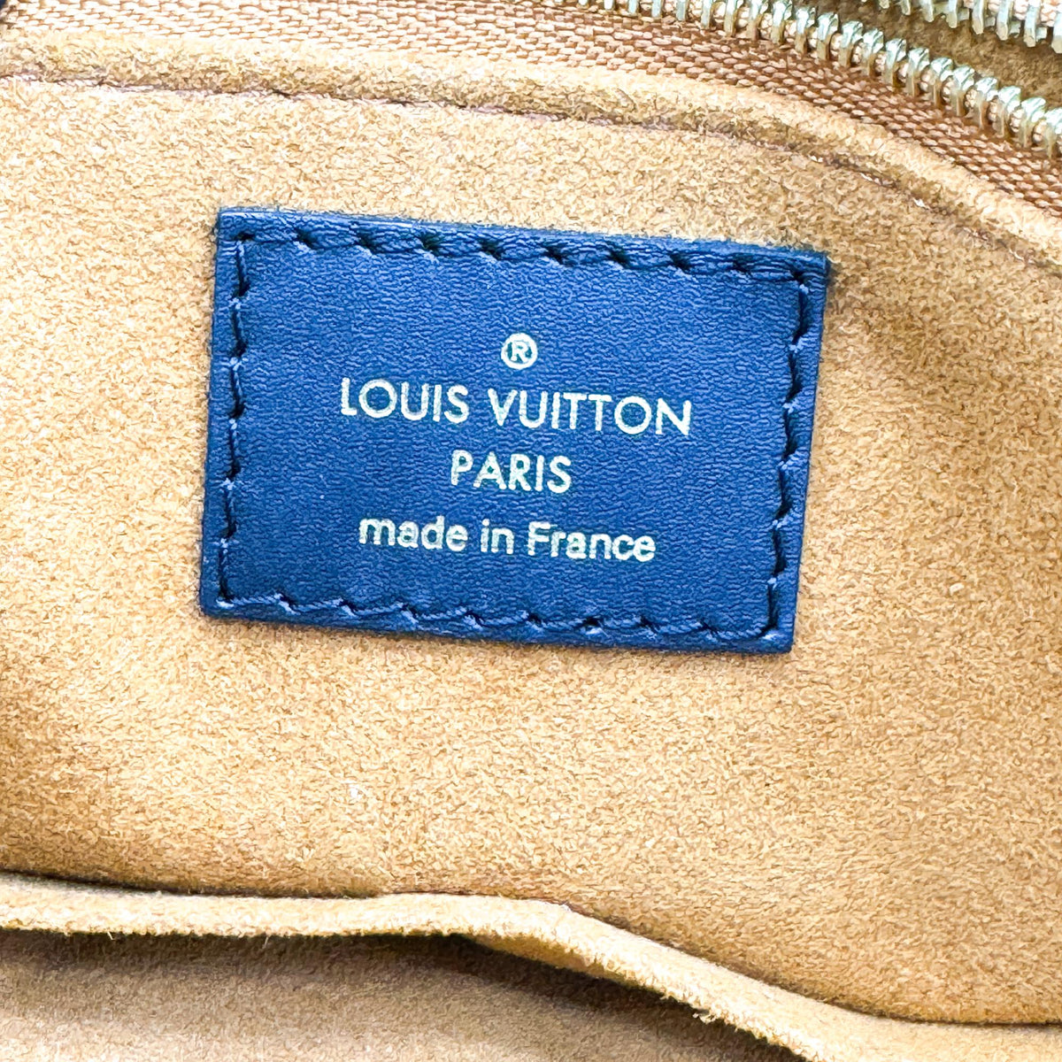 Louis Vuitton Onthego Monogram Empreinte Giant Navy Leather Tote Bag Bag (Pre-Owned)
