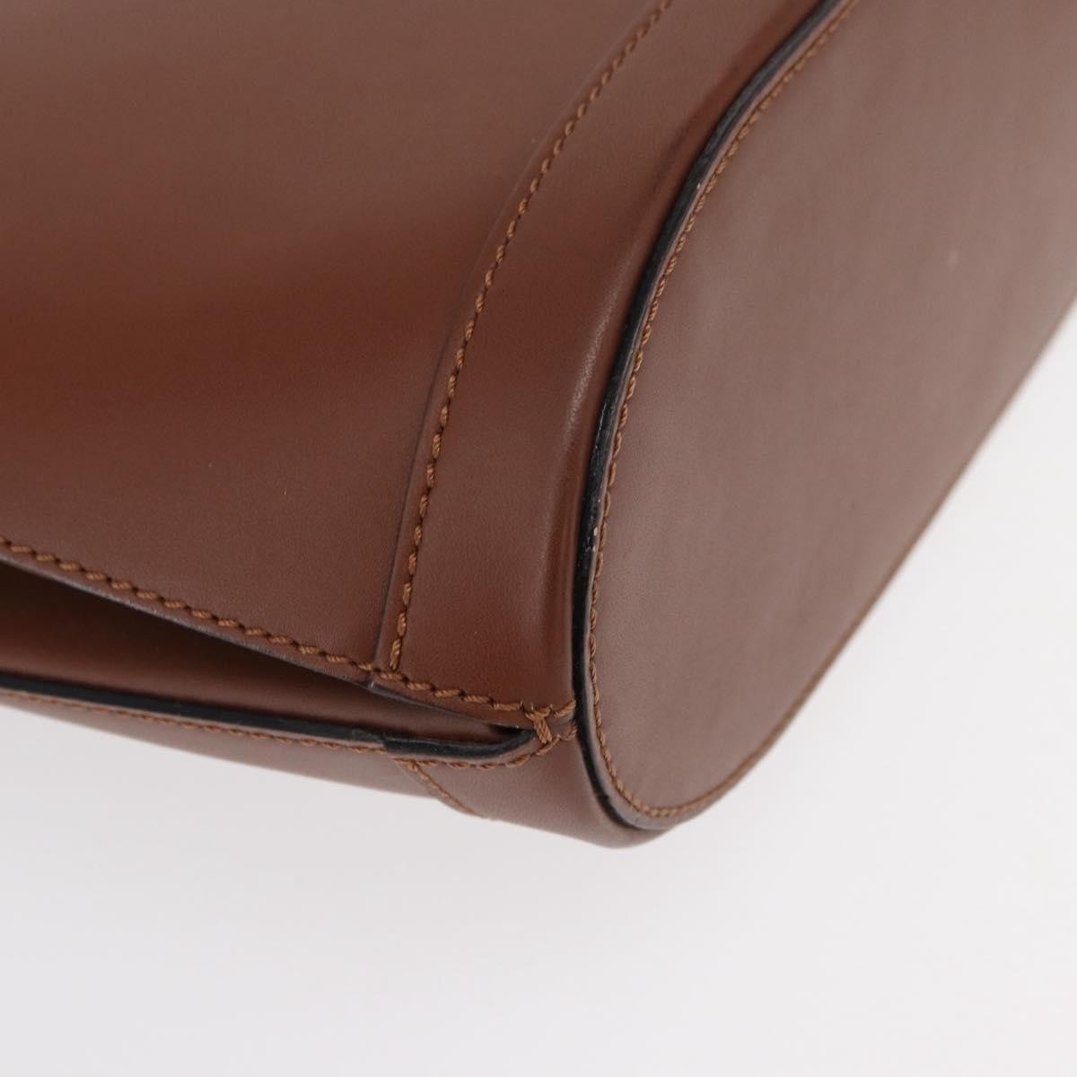 Celine Vintage Leather Brown Leather Shoulder Bag Bag (Pre-Owned)