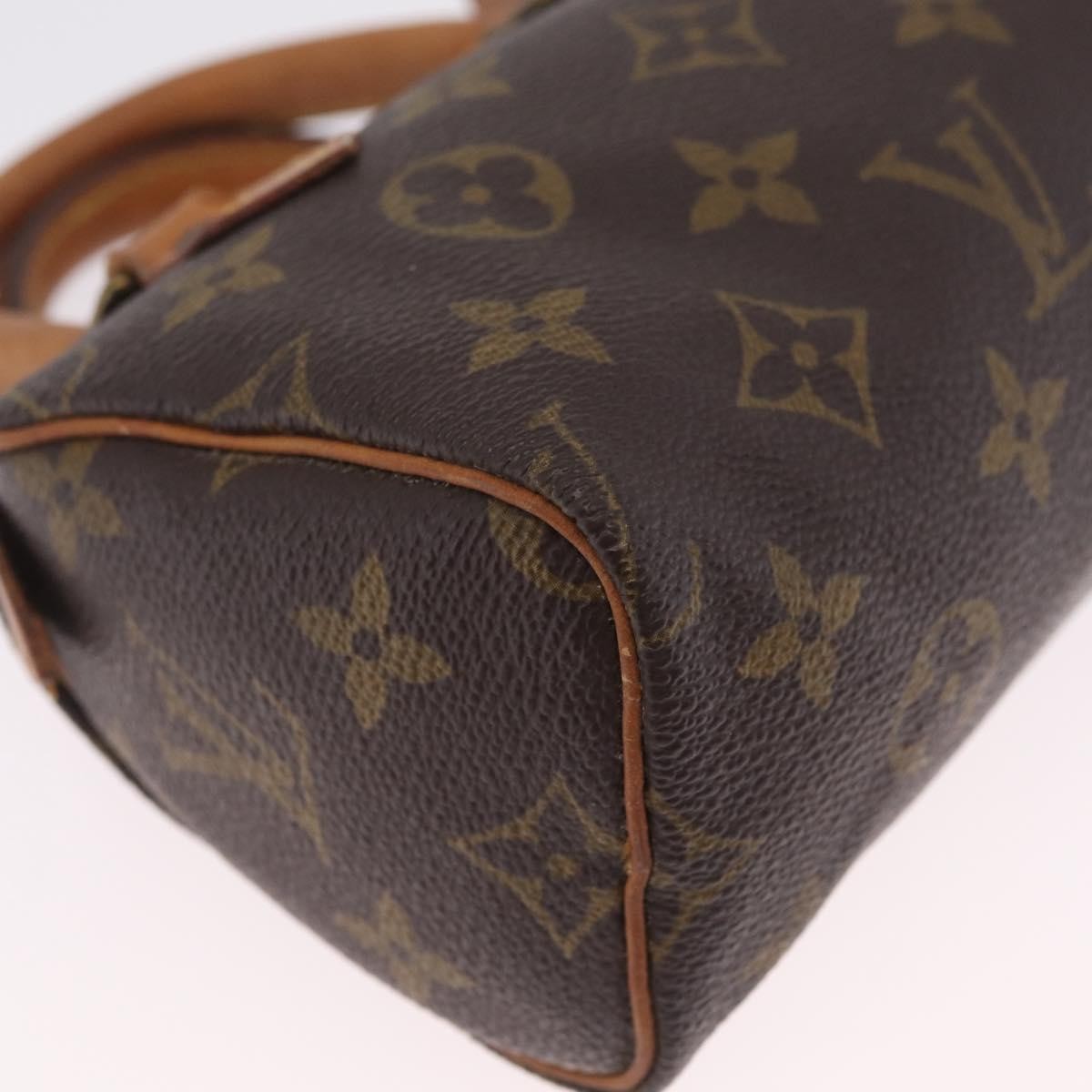 Louis Vuitton Speedy Mini Hl Monogram Canvas Brown Canvas Handbag (Pre-Owned)