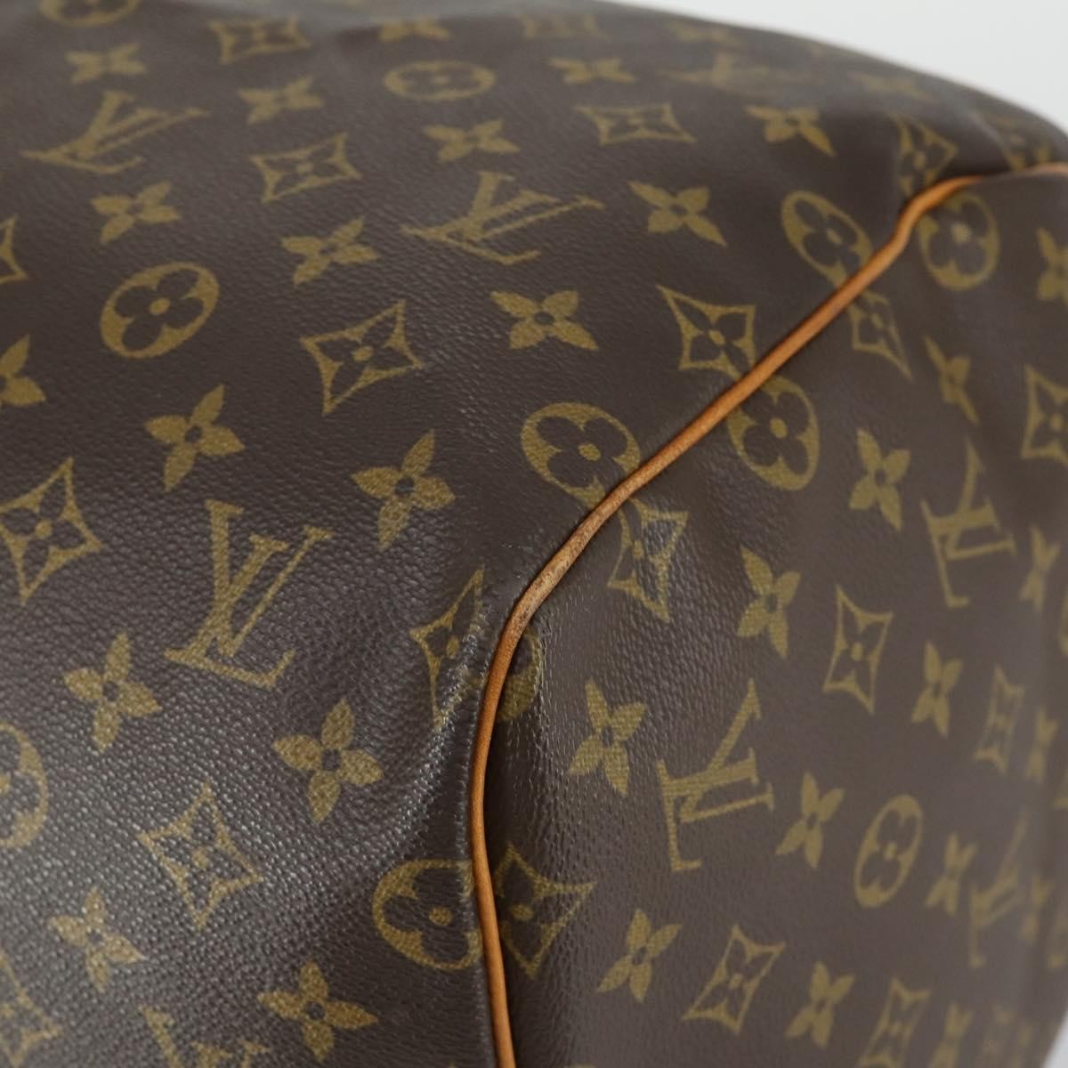 Louis Vuitton Keepall Monogram Canvas Brown Canvas Travel Bag Bag (Pre-Owned)