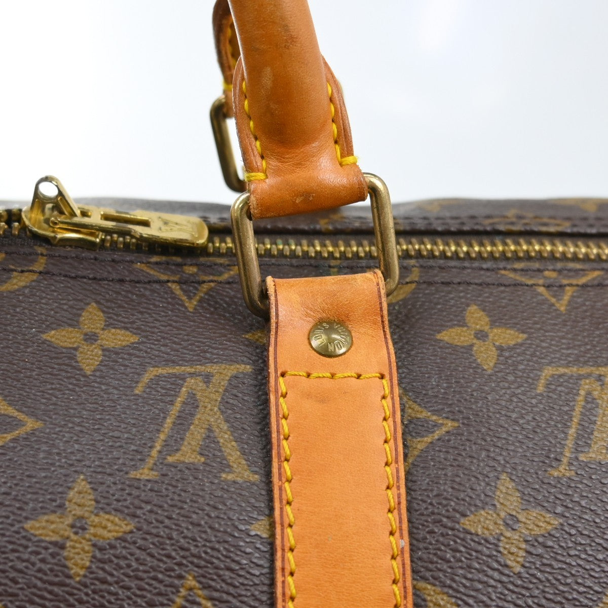 Louis Vuitton Keepall Monogram Canvas Brown Canvas Travel Bag Bag (Pre-Owned)