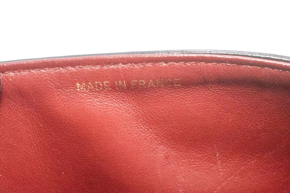 Chanel Classic Flap Lambskin Black Leather Crossbody Bag Bag (Pre-Owned)