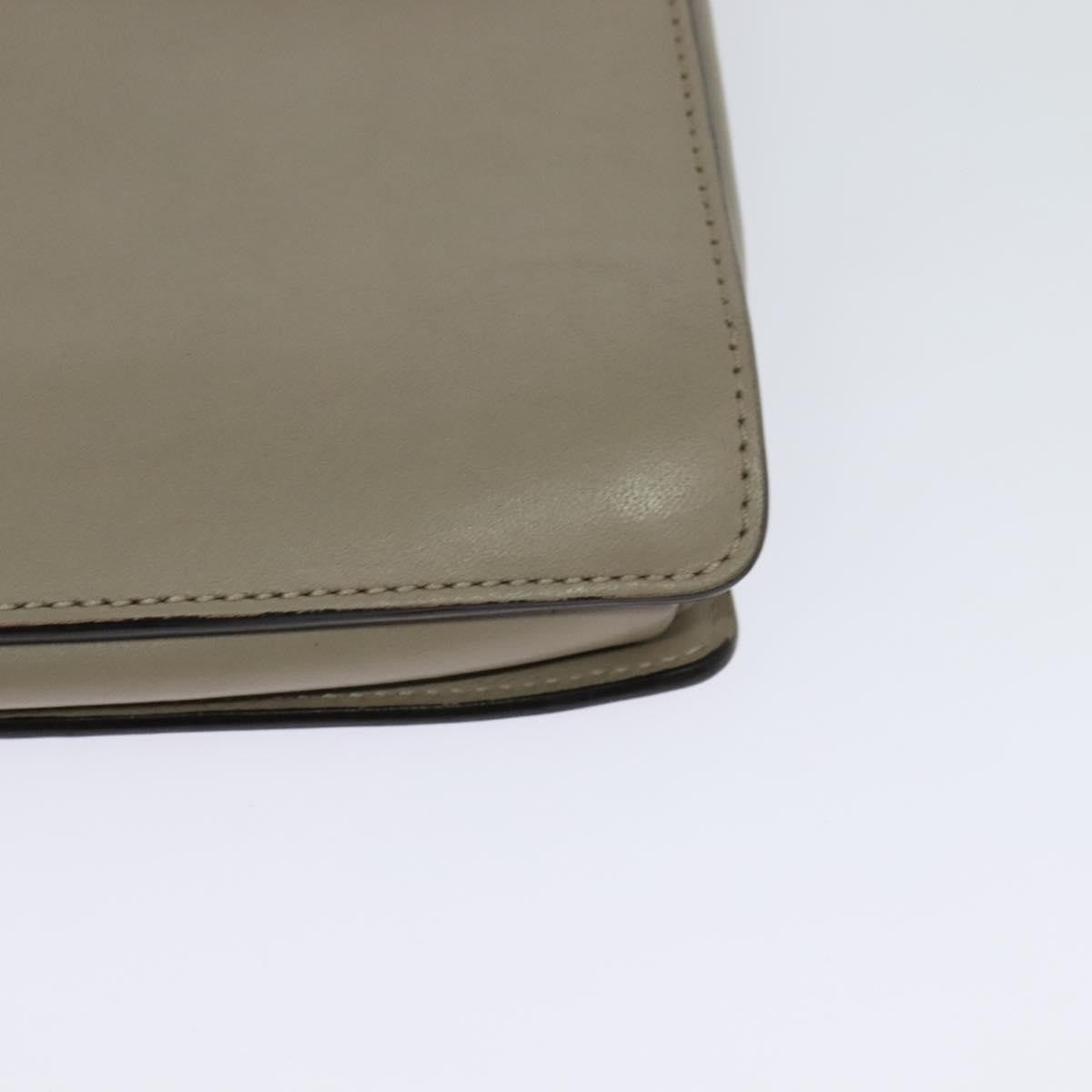 Chloe Faye Leather And Suede Beige Leather Shoulder Bag Bag (Pre-Owned)