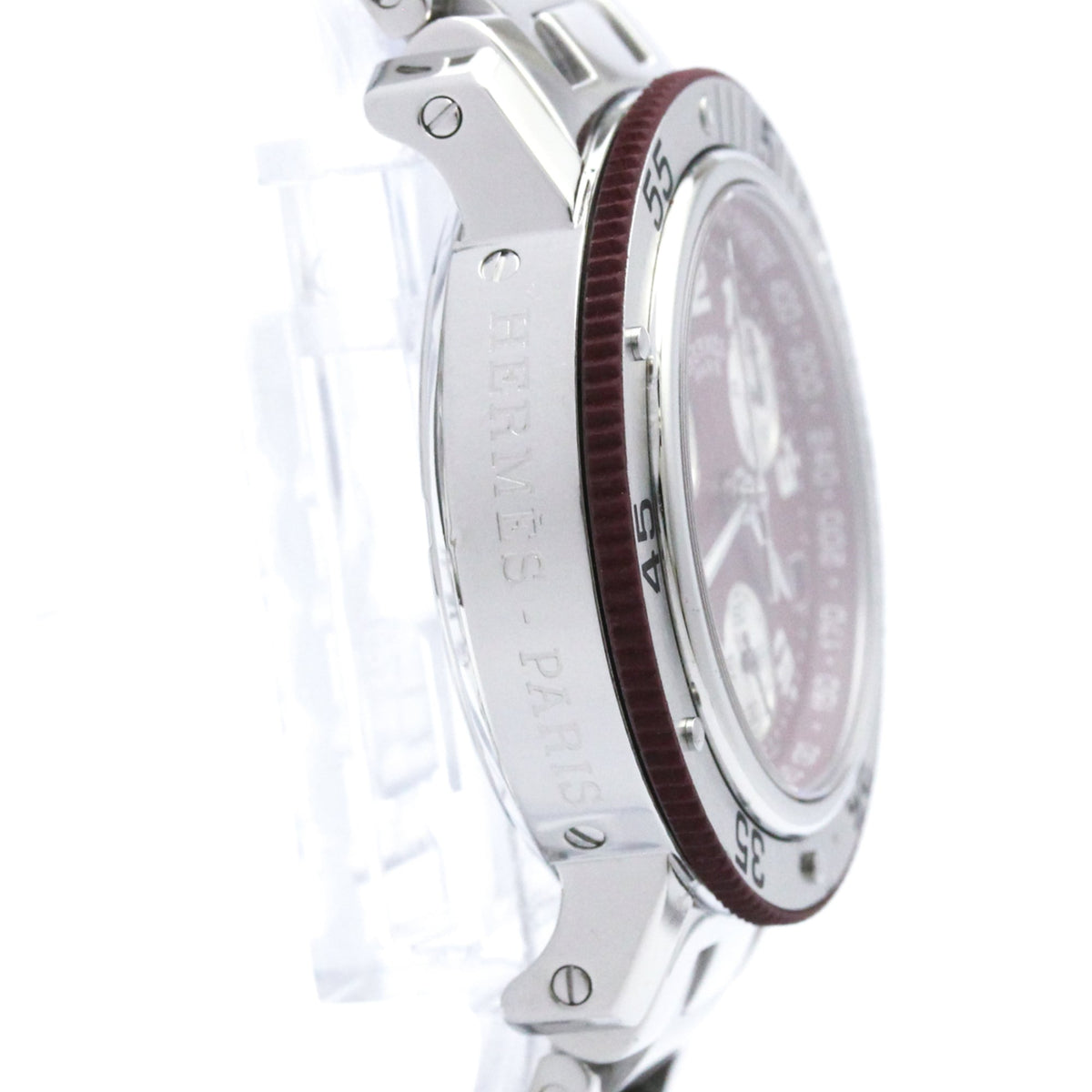 Hermes Clipper Diver Chronograph Quartz Stainless Steel Watch (Pre-Owned)