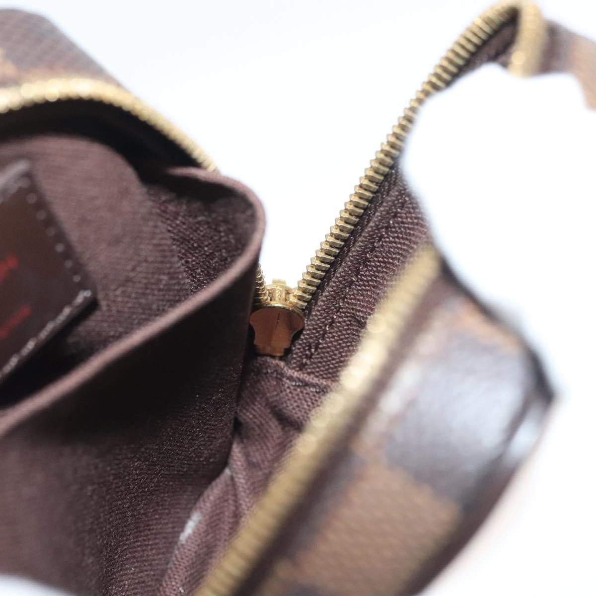 Louis Vuitton Etui Okapi Camera Case Damier Ebene Brown Canvas Clutche & Pouche Bag (Pre-Owned)