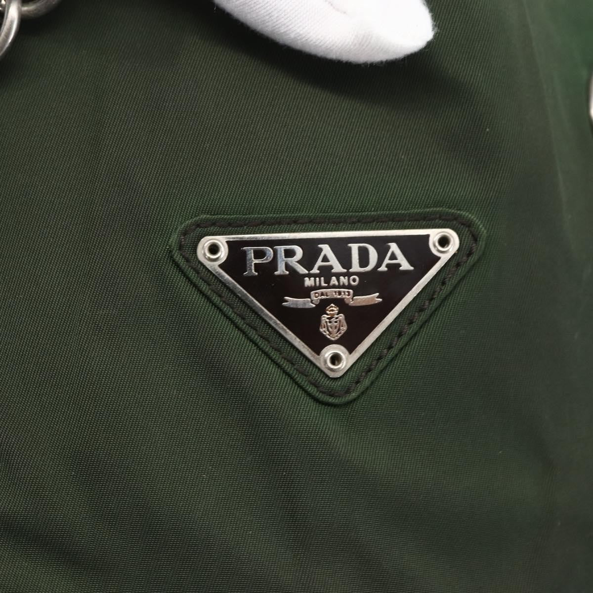 Prada Re-Edition 1995 Chain Quilted Re-Nylon Khaki Nylon Tote Bag Bag (Pre-Owned)