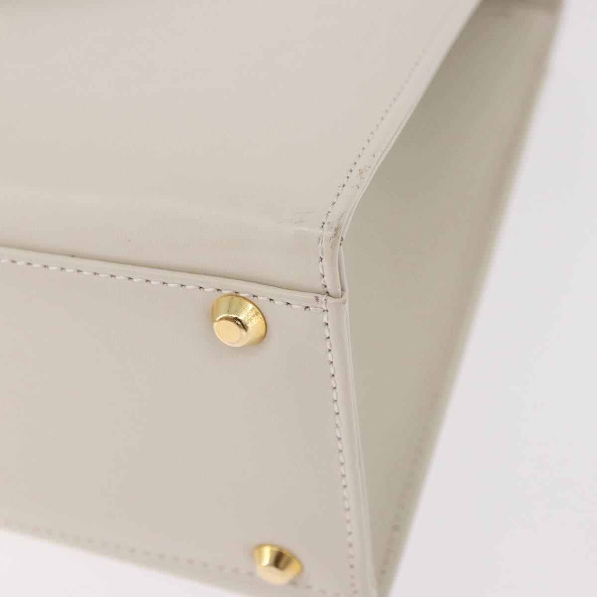 Saint Laurent Vintage Handbag Leather White Leather Handbag (Pre-Owned)