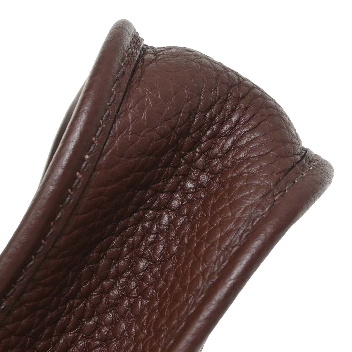 Hermes Evelyne Bag Gen Ii Clemence Brown Leather Shoulder Bag Bag (Pre-Owned)