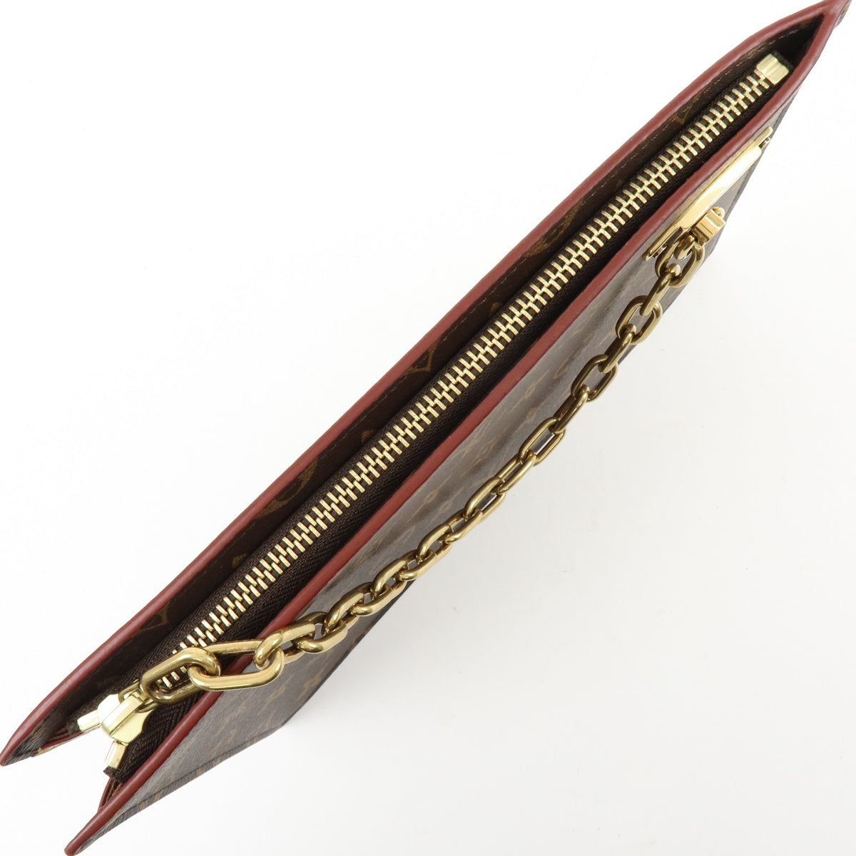 Louis Vuitton Legacy Chain Clutch Monogram Canvas Brown Canvas Clutche & Pouche Bag (Pre-Owned)